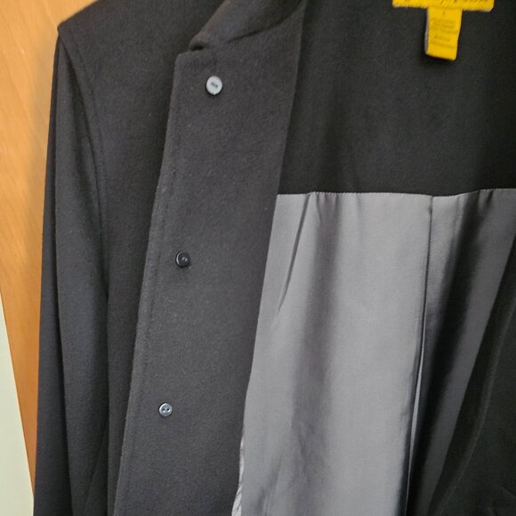 DONATED: Workers for Freedom Black Mens Short Coat (Wool/Cashmere Blend) - Large - Picture 8 of 16